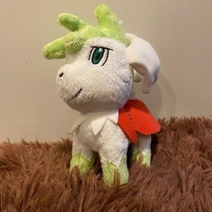 Jakks Pacific 2009 Pokemon Shaymin Sky Forme Mini Plush Stuffed Animal Toy